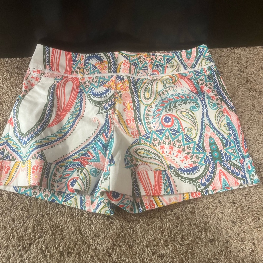 Paisley Print Women’s Shorts - Multicolor